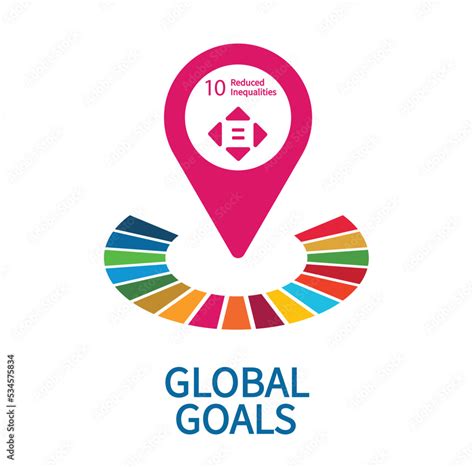 Reduced Inequalities Icon Goal 10 Out Of 17 Sustainable Development