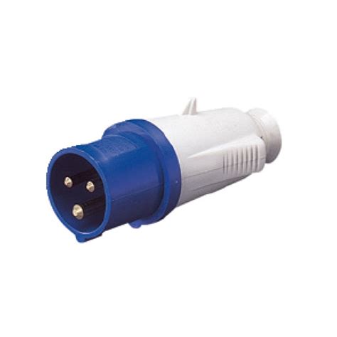 Ip44 Protected Standard Blue Male Plug 2pe 32a 230v 6h