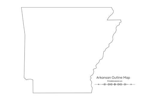 Arkansan County Map – Blank Map, Outline Map Printable PDF