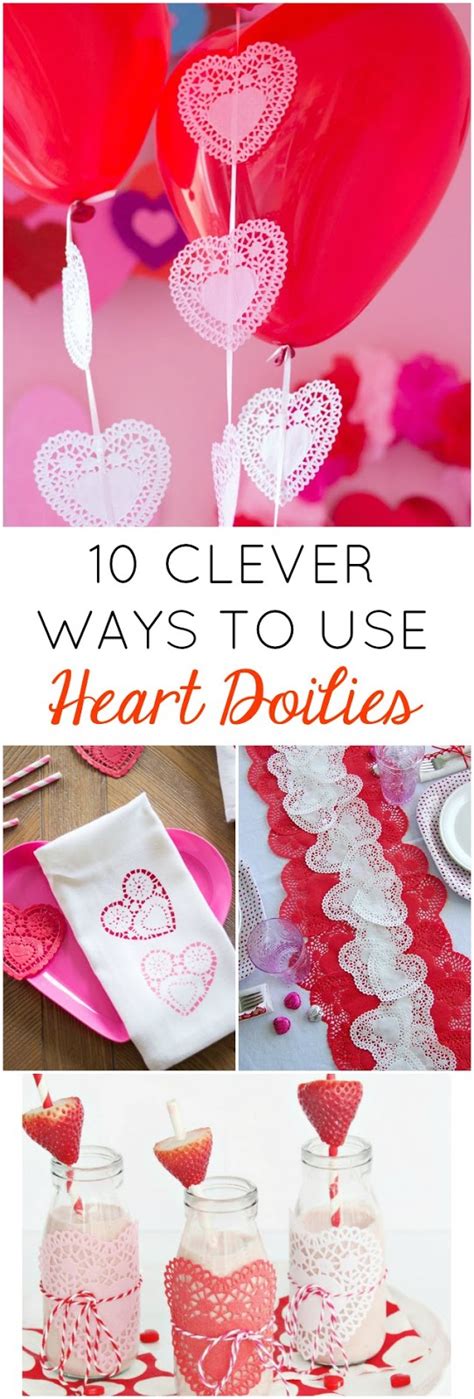 10 Clever Heart Doily Crafts - Design Improvised