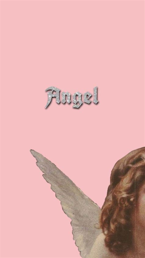 Angel, aesthetic, glitter, pink, HD phone wallpaper | Peakpx