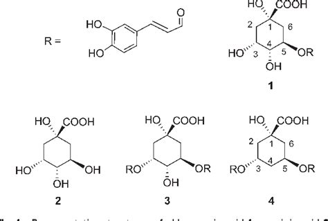 Figure 1 From Synthesis Of New Dicinnamoyl 4 Deoxy Quinic Acid And