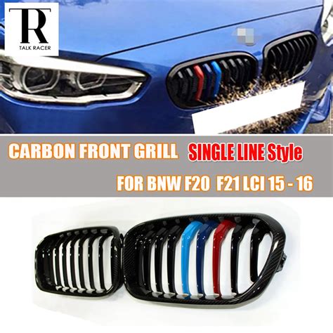 F F Lci Carbon Fiber Front Bumper Mesh Grill Grille For Bmw F F