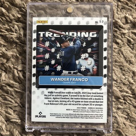 Panini Donruss Trending Diamond T Wander Franco Rc Ebay