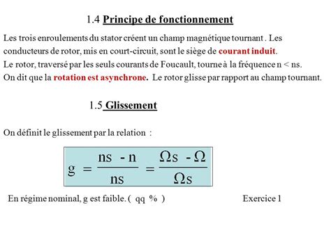 Moteur Asynchrone 1 Constitution Et Principe Dun Moteur Asynchrone