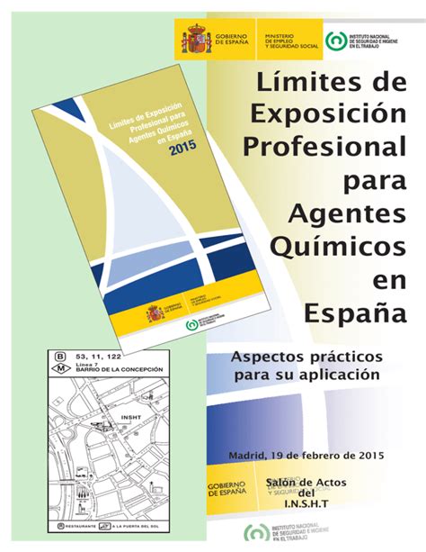 Nueva Ventana Límites De Exposición Profesional Para Agentes Químicos