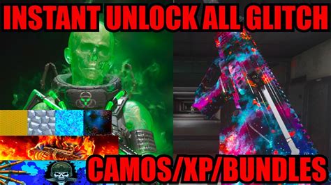 Do This Asap INSTANT UNLOCK ALL GLITCH MW3 CAMOS BUNDLES BLUEPRINTS