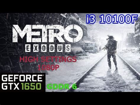 Metro Exodus Gtx P Best Settings Gameplay Test Youtube