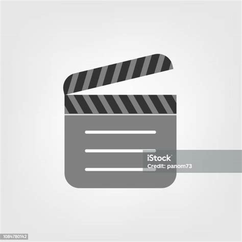 Clapperboard 평면 벡터 아이콘입니다 대 한 귀하의 웹 사이트 디자인 로고 Ui 애플 리 케이 션 일러스트 레이 션