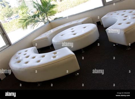 Modern Leather Couches Stock Photo - Alamy