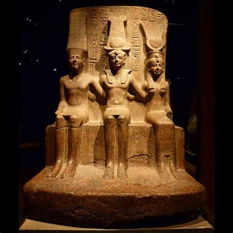 King Ramesses Ii With The God Amun And The Goddess Mut The Flickr