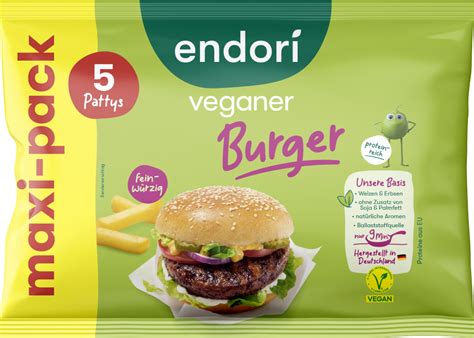 Endori Veganer Burger TK Maxi Pack Endori