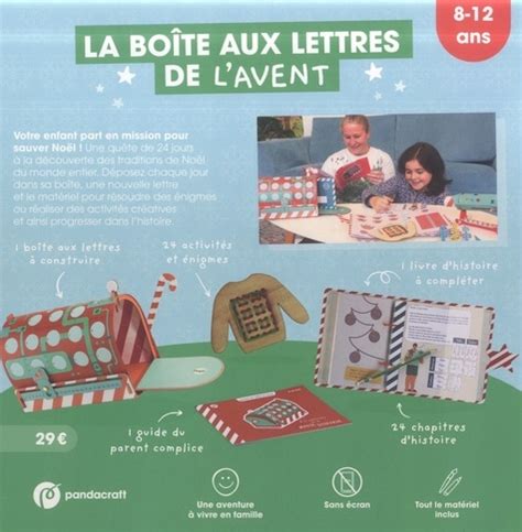 La boîte aux lettres de l avent de Pandacraft Livre Decitre