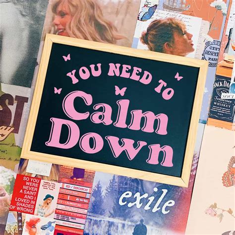 Calm Down Sign - Nowstalgia