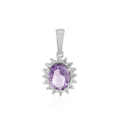 Schicker Lavendel Amethyst Anh Nger Sterling Silber Ct