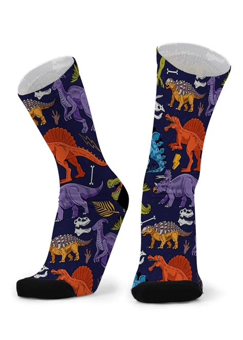 Red Fox Sox Size L Jurassic Finki Handmade