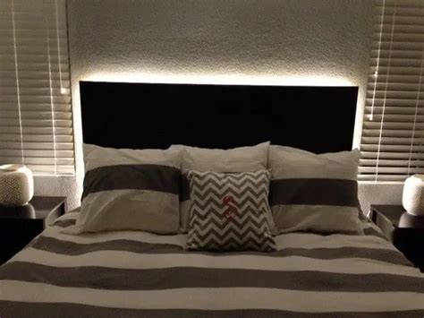 How To Make A Floating Headboard With Led Lighting