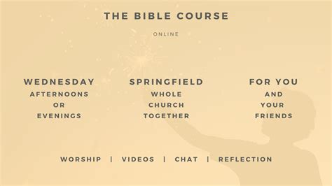 The Bible Course Springfield Churchspringfield Church