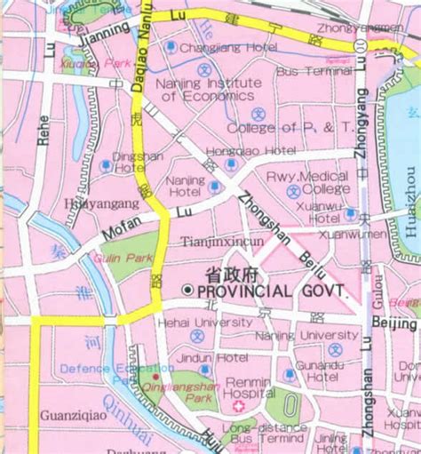 Nanjing Map China