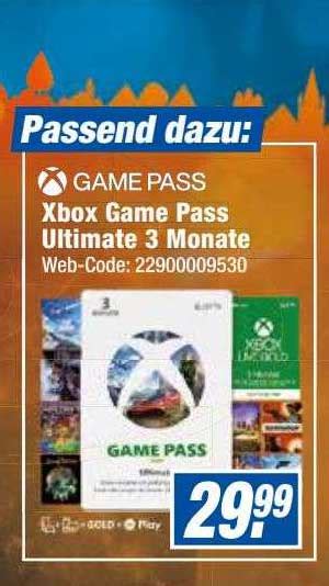 Xbox Game Pass Ultimate 3 Monate Angebot Bei Expert Octomedia