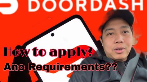 Paano Mag Apply Bilang Dasher Sa America Youtube