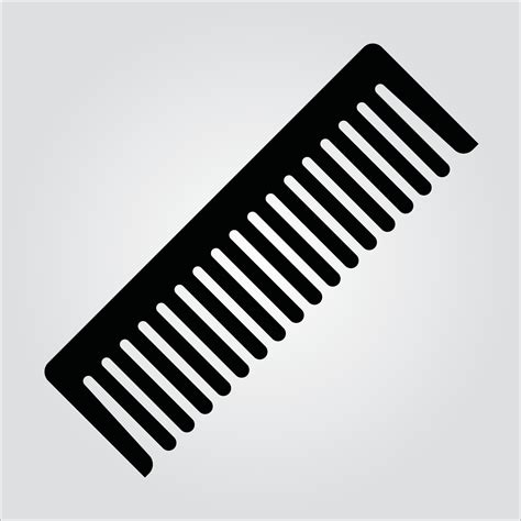 Isolated Glyph Comb Icon Scalable Vector Graphic Vector Art At