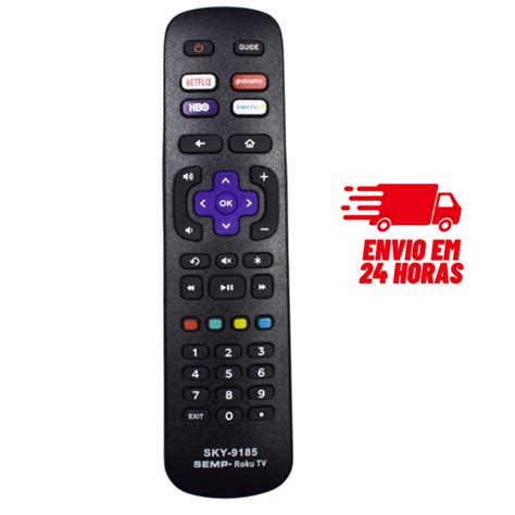 Controle Remoto PARA TV SEMP TOSHIBA SMART ROKU Shopee Brasil