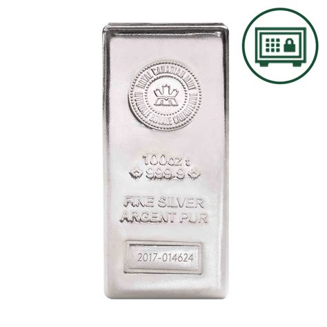 Buy Oz Royal Canadian Mint Silver Bar Secure Storage Price In