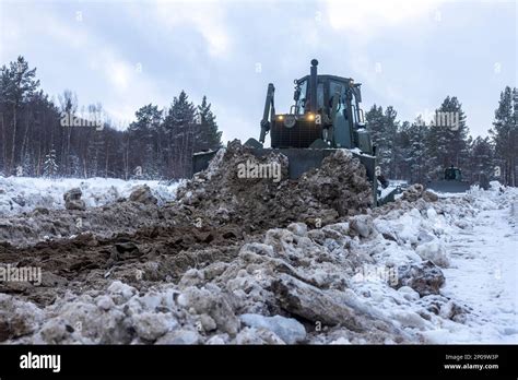 U S Marine Lance Cpl Griffin LaBonté a heavy equipment operator with