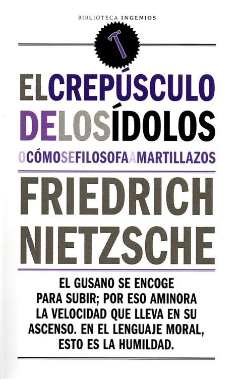 El Crepúsculo De Los Ídolos Friedrich Nietzsche Tienda de libros