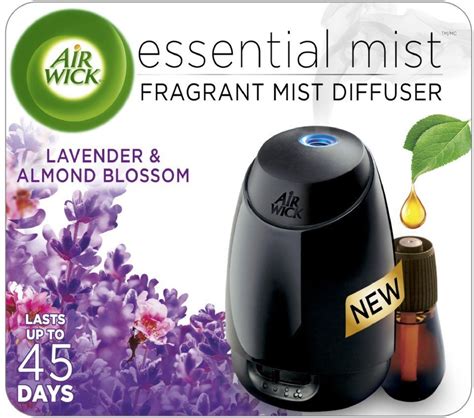 Air Wick Essential Mist Diffuser Mist Kit Lavender Almond Blossom 1