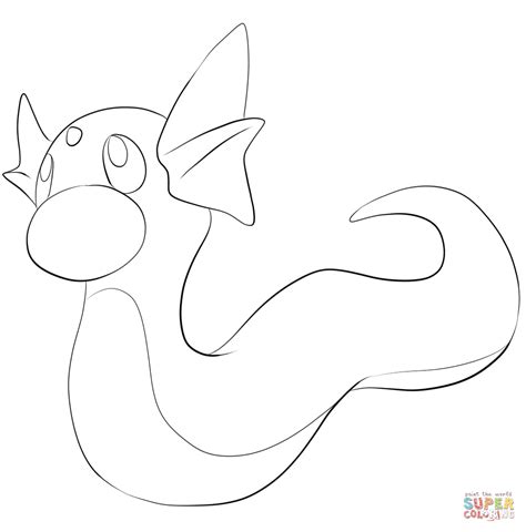 Dratini Coloring Page Free Printable Coloring Pages