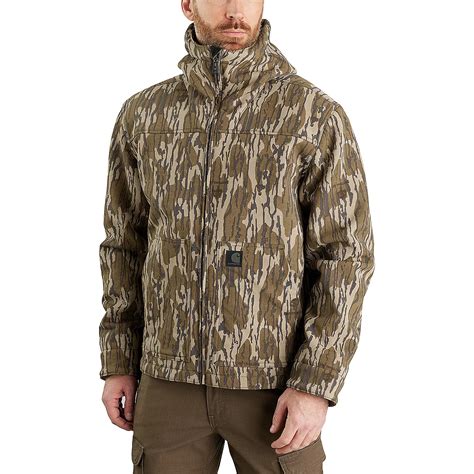 Carhartt Mens Super Dux Relaxed Fit Camo Jacket Academy