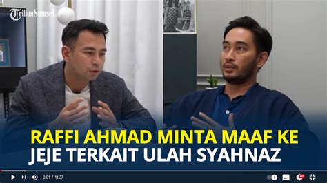 Raffi Ahmad Akui Malu Marah Ke Syahnaz Saat Tahu Kabar Perselingkuhan