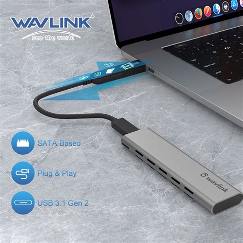 Wavlink Usb C M Enclosure For External Sata Ngff Ssd Gen