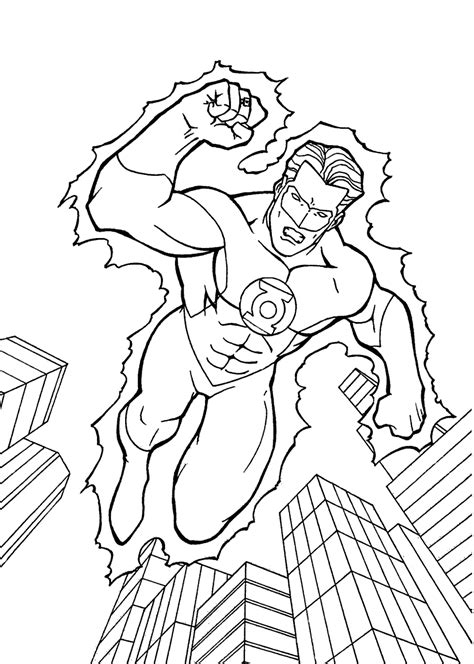 Red Lantern Coloring Pages