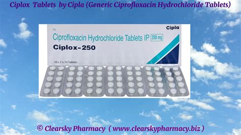 Ciplox Tablets By Cipla Generic Ciprofloxacin Hydrochloride Tablets Ppt