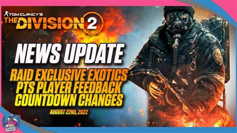 RAID EXCLUSIVE EXOTICS THE DIVISION 2 NEW WEAPONS GEAR NEWS