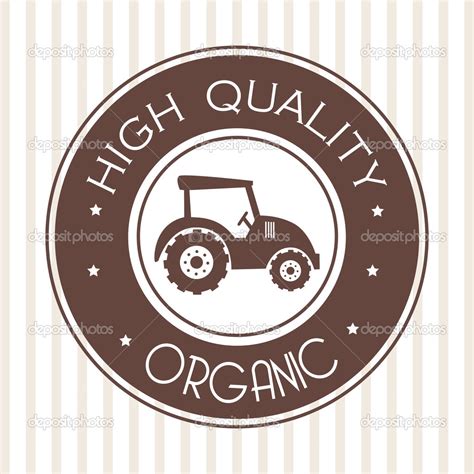 Organic Label Stock Vector By Yupiramos