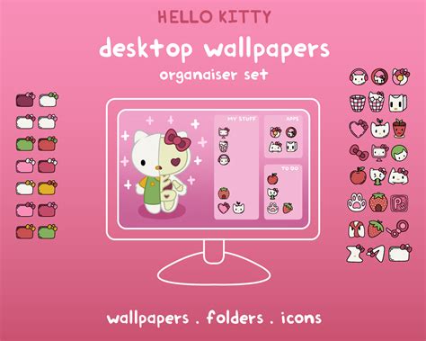 Hello Kitty Computer Desktop Theme Background Wallpaper Orga - Inspire ...