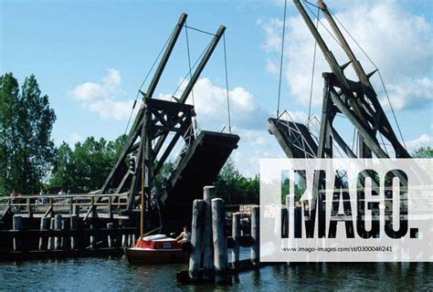 Open Bascule Bridge Greifswald Mecklenburg Western Pommerania