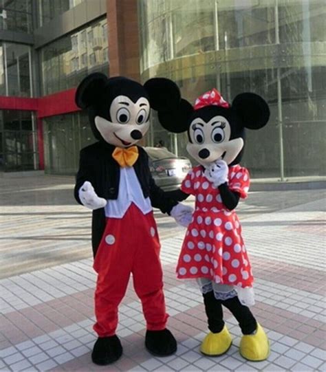 New Adult Mickey And Minnie Mouse Mascot Costume Party Clothing Fancy