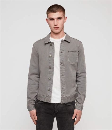 Suede Biker Jacket, Leather Jacket, Gray Jacket, Denim Jacket ...