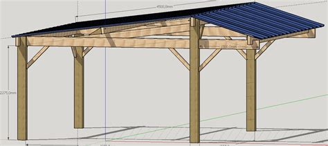 Plan Dessin 3D Du Carport Par Lilsaint Sur L Air Du Bois