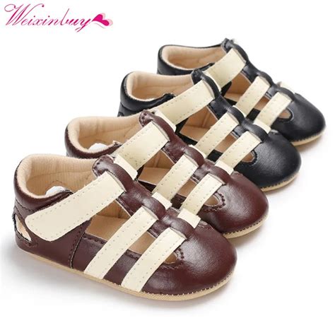 Baby Boy Sandals Baby Shoes Newborn PU Fashion Baby Sandals British ...