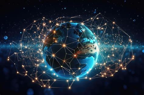 Premium Ai Image Blockchain Technology Connecting Global Businesses