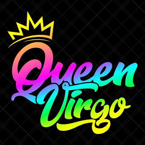 Queen Virgo Svg Zodiac Svg Star Sign Svg August Svg September Svg