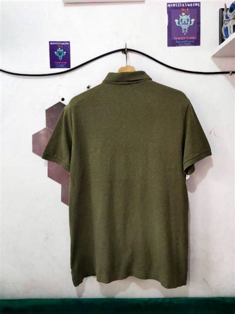 Kaos Polo Hazzys Hijau Lumut Polos Small Logo Fesyen Pria Pakaian
