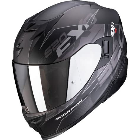 Casque Exo Air Cover Scorpion Noir Argent Moto Axxe Fr Casque