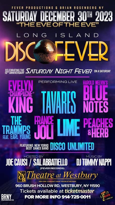 Long Island Disco Fever Concert At Nycb Theatre At Westbury Nycb Theatre At Westbury December